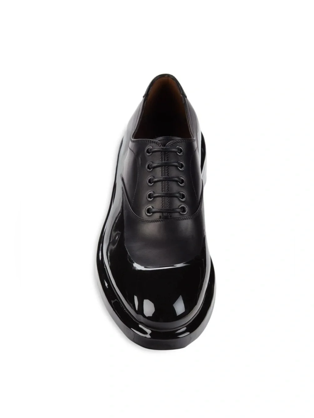 Salvatore Ferragamo Dipped Leather Oxford Shoes Size 6 EEE NEW in Box + DustBag